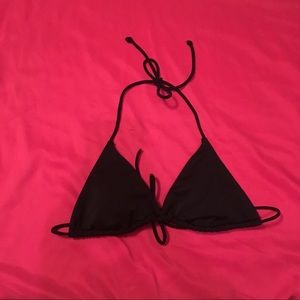 VS Black String Bikini Triangle Top
